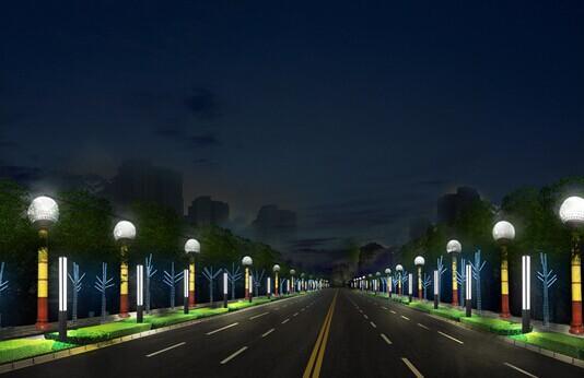 天博标识亮化工程：城市道路亮化工程